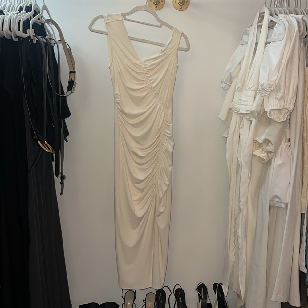 Self Portrait Cream Midi Dress size XS. Worn once